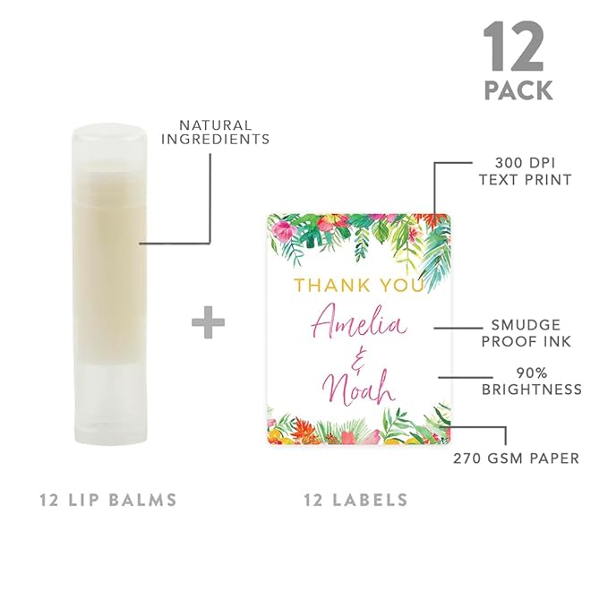 Andaz Press Personalized Wedding Party Lip Groom