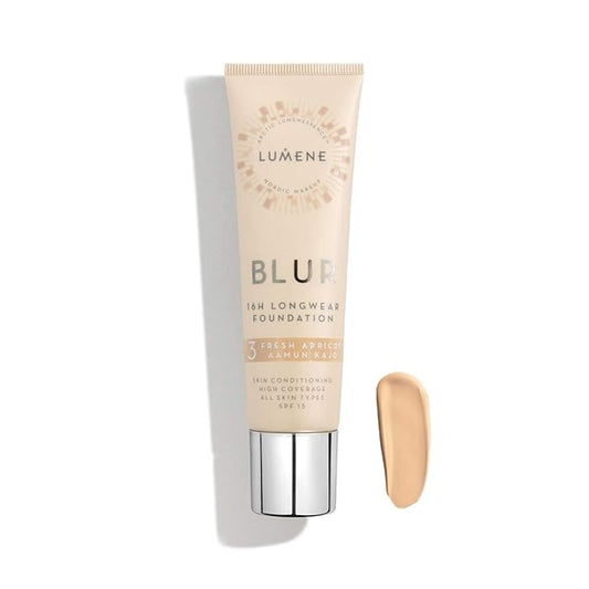 Lumene Longwear Blur Foundation SPF 15 for All Fresh Apricot) 30 ml