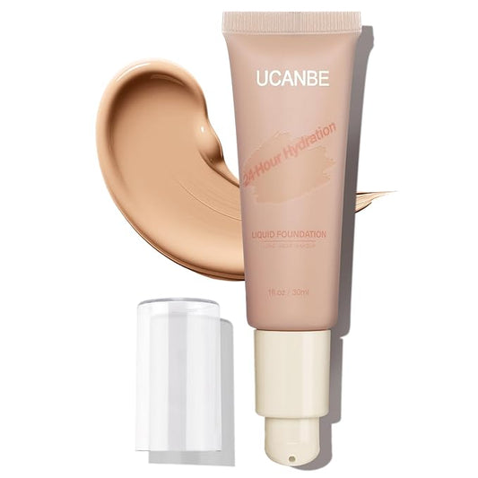 UCANBE Matte Liquid Foundation Makeup, Medium to Full fl. oz.