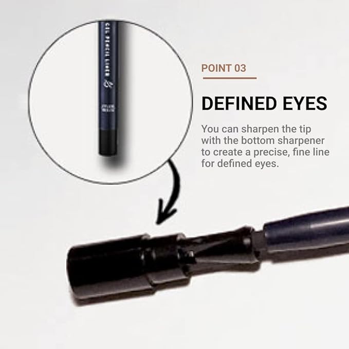 ETUDE Proof 10 Gel Pencil Liner 0.3g (#6 Honey Bronze) | Creamy Gel Texture Eyeliner with Wearable Shades to Create Precise Line Eye Makeup without Efforts, Korean Makeup, Perfect for Gift