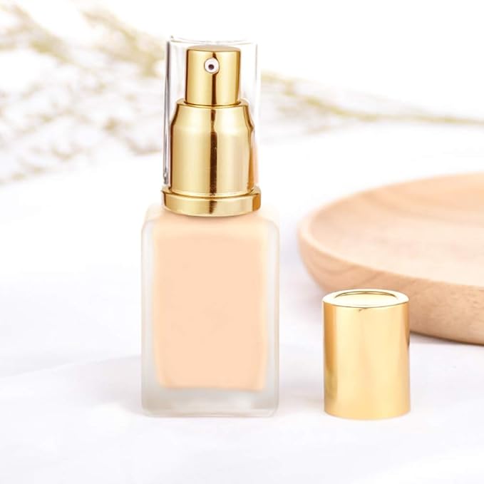 （3 colors）2 Pack Foundation Pump Replacement for MAC Wear (Black）