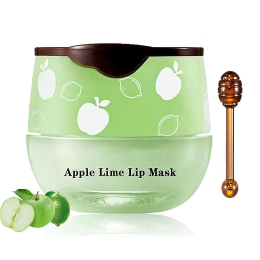 1PCS Lip Balm Honey Pot,Honey/Apple Lime Lime)