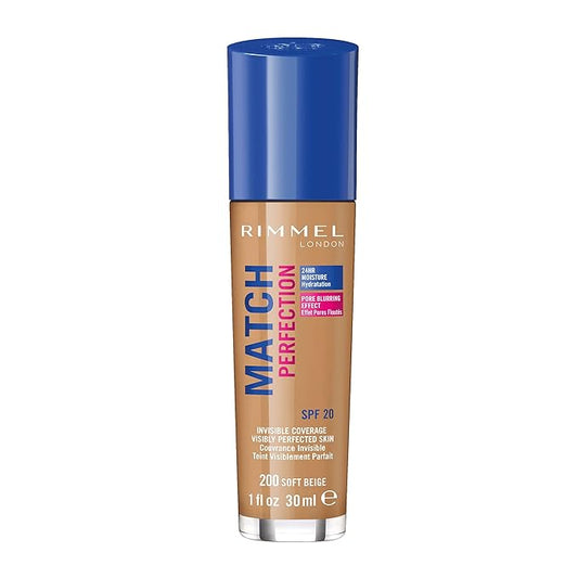 Rimmel Match Perfection Foundation Spf20 200 Soft Beige