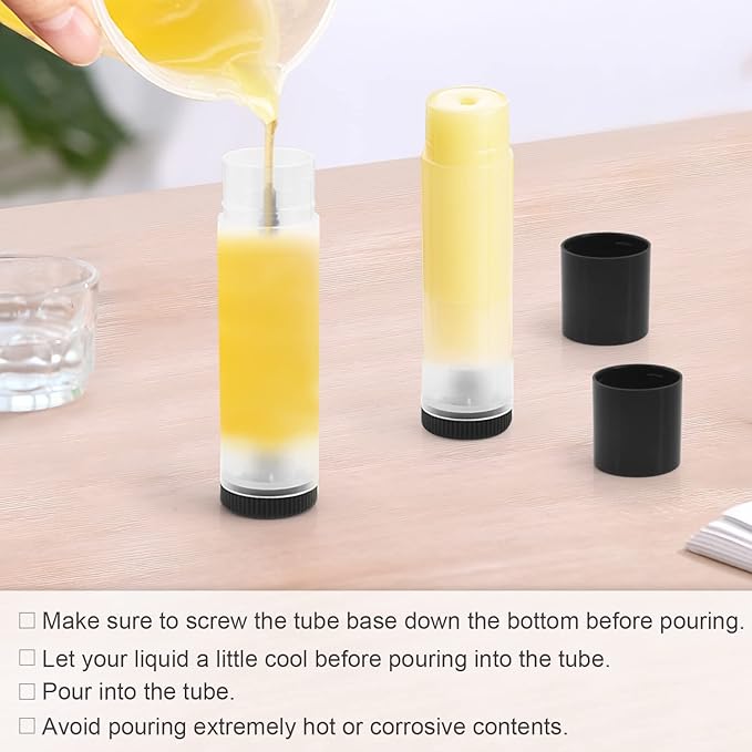 50Pcs 5g Lip Balm Tubes Plastic