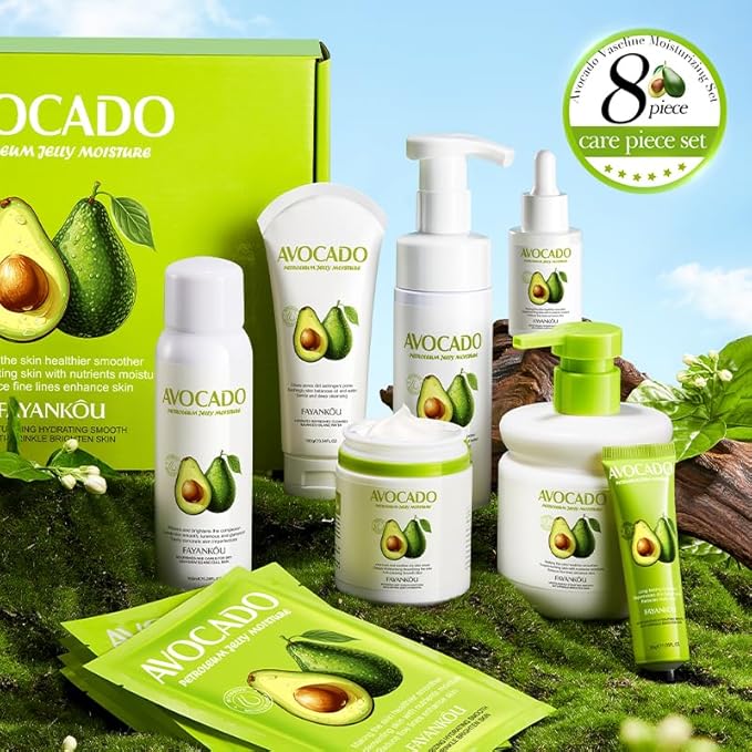 Avocado Facial Skincare Set - Complete Moisturizing