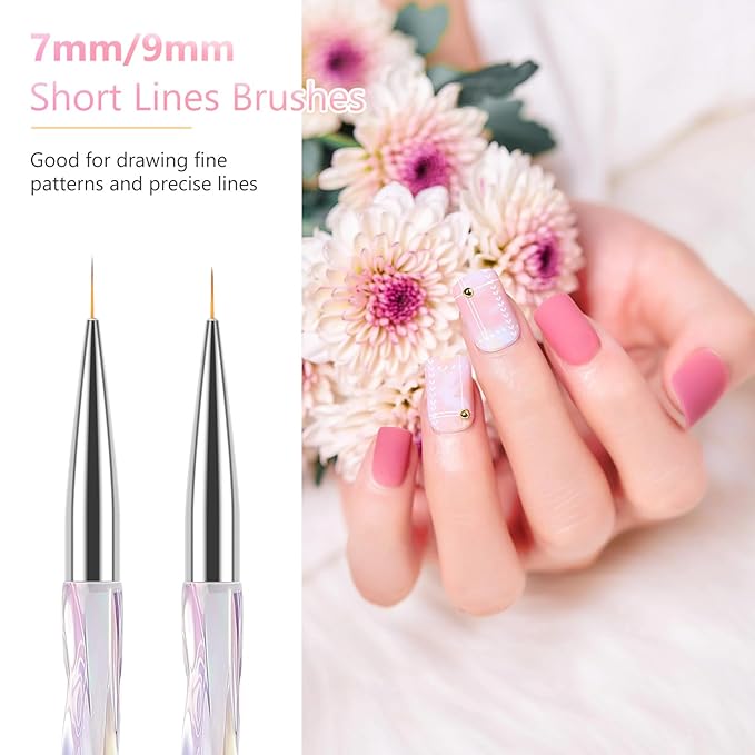 Teoyall nail art liner brushes,