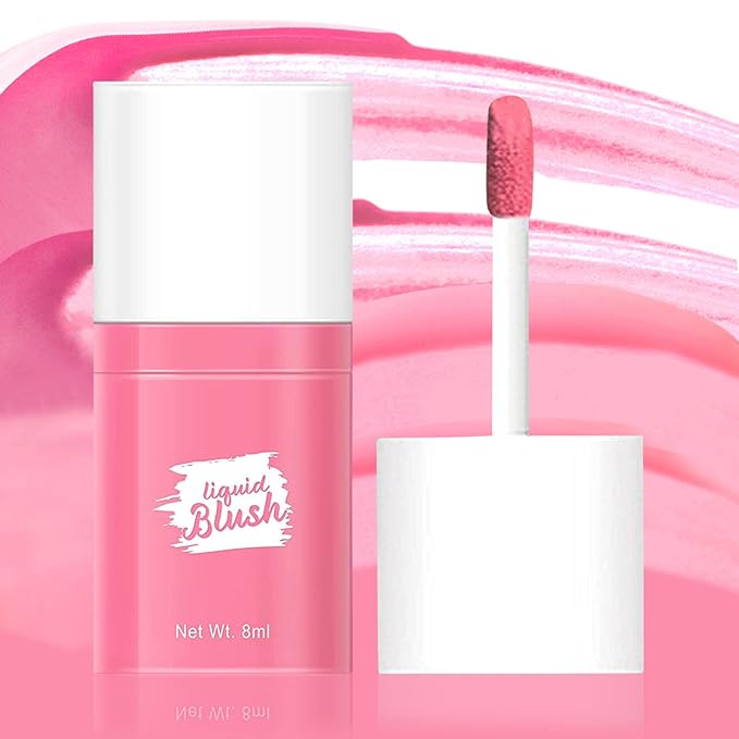 Liquid Blush,Luxsea Cream Blush Liquid Stick for Cheeks, Party (Pink)