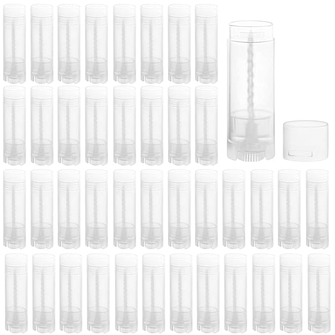 40 PCS 4.5g Oval Lip Balm (Clear)