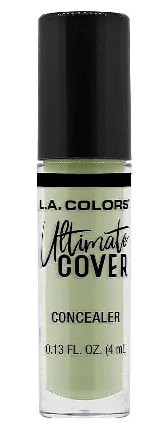 L.A. COLORS Ultimate Cover Concealer- Sheer Green Corrector, Fl Oz