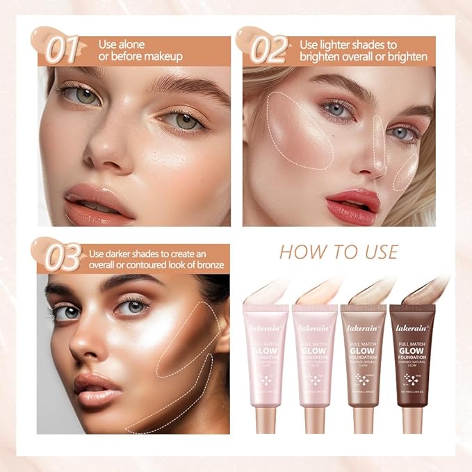 Full Match Glow Foundation, Enhance Foundation Natural Glow,