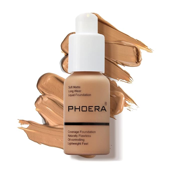 PHOERA Foundation Makeup Naturally Liquid Foundation Full Coverage 30ml