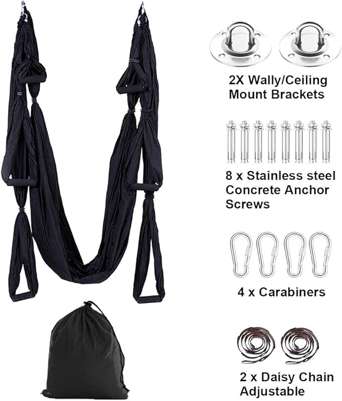 Aerial Yoga Swing Set Trapeze Yoga Hammock Kit