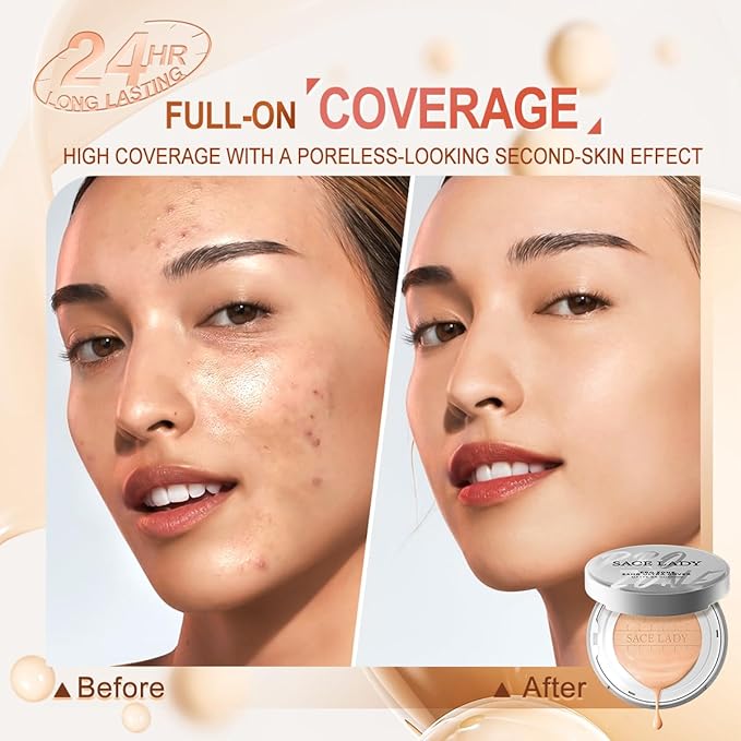 SACE LADY Oil Control BB Cushion Foundation, Full (#04, 0.) 42Oz