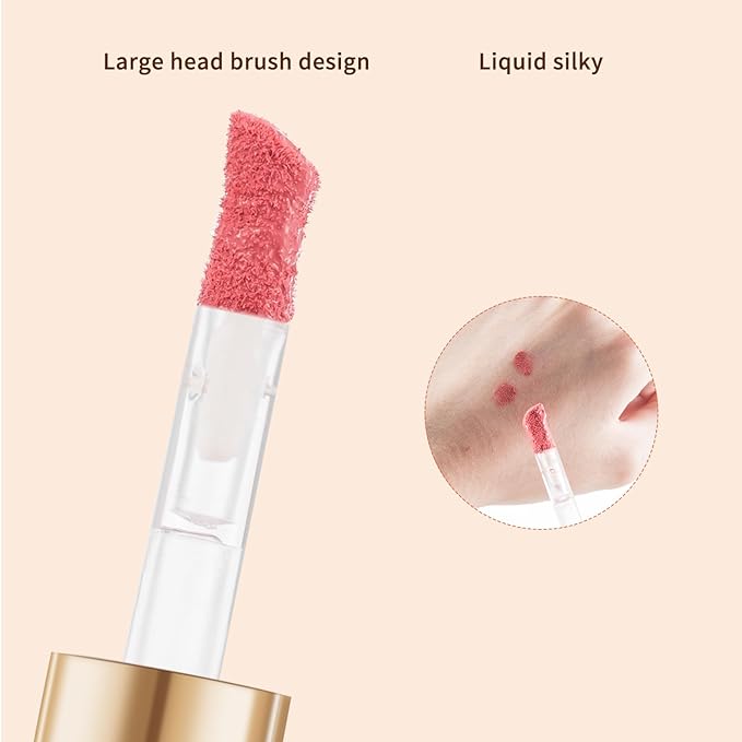 Face Blush with Brush Liquid Blush for Cheeks