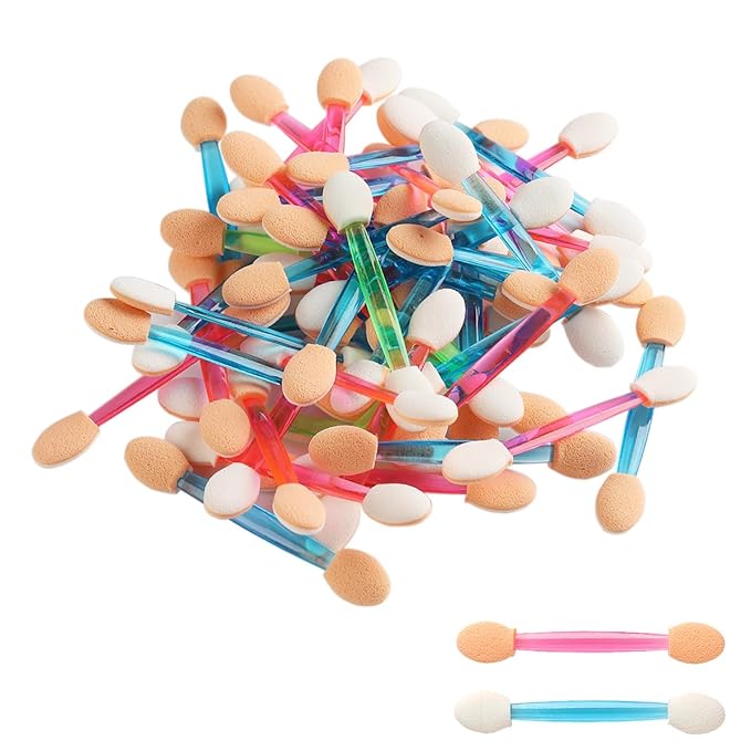 Chrome Nail Powder Applicator Brushes,