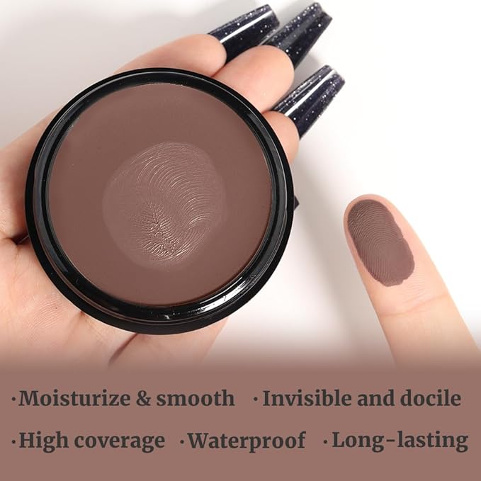 Kaely Color Correcting Concealer,Cream Pot Concealer Full Coverage,under Dark Coffee
