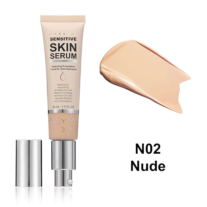 MAEPEOR Hydrating Foundation 6 Colors Full Coverage Liquid