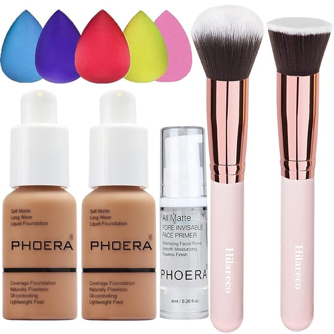 Phoera Foundation,Full Coverage Foundation,Hilareco Concealer Foundation Flawless 30ml 30ml