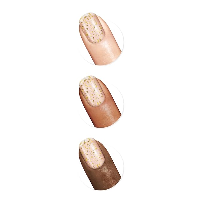 Sally Hansen Miracle Gel™, Sunken Treasure, Long Lasting, Gel-Like Formula, No UV Lamp Needed, Gold Glitter Nail Polish