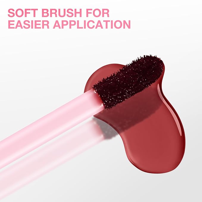 Boobeen Highly Pigmented Lip Gloss Liquid Lipstick, Multi-Use Lip and Cheek, Lightly Tinted, Lip Stain Long-Lasting, Non-sticky Matte Lips and Cheeks Color