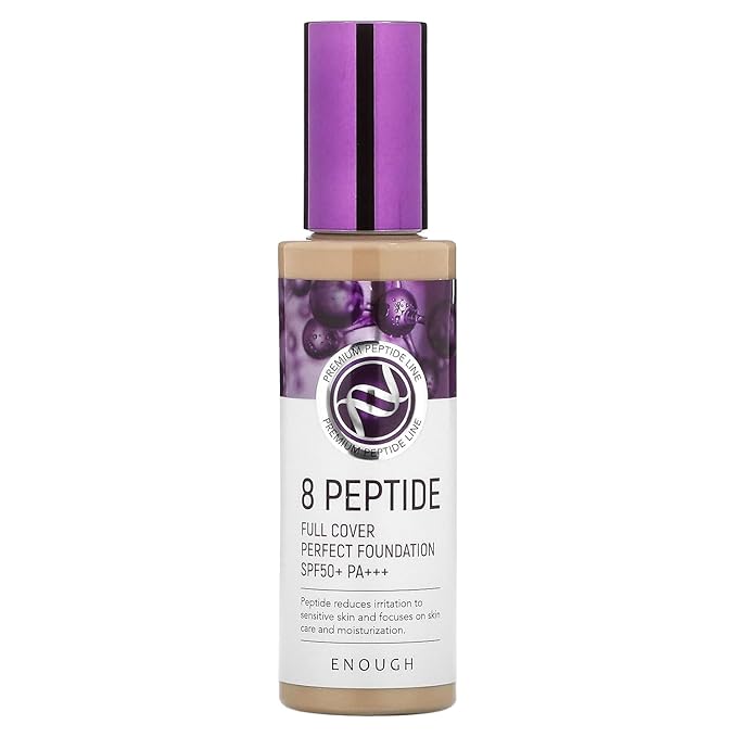 Enough 8 Peptide, Full Cover Perfect Foundation, SPF 3.53 oz