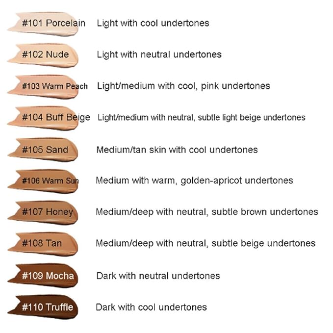 2Pcs Liquid Foundation Full Coverage 24HR Matte Oil Top (1pcs-105) 30ml