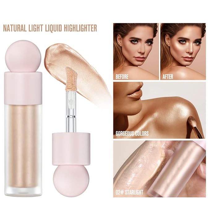 Liquid Blush, Matte Liquid Cream Makeup Dual Use for Girl