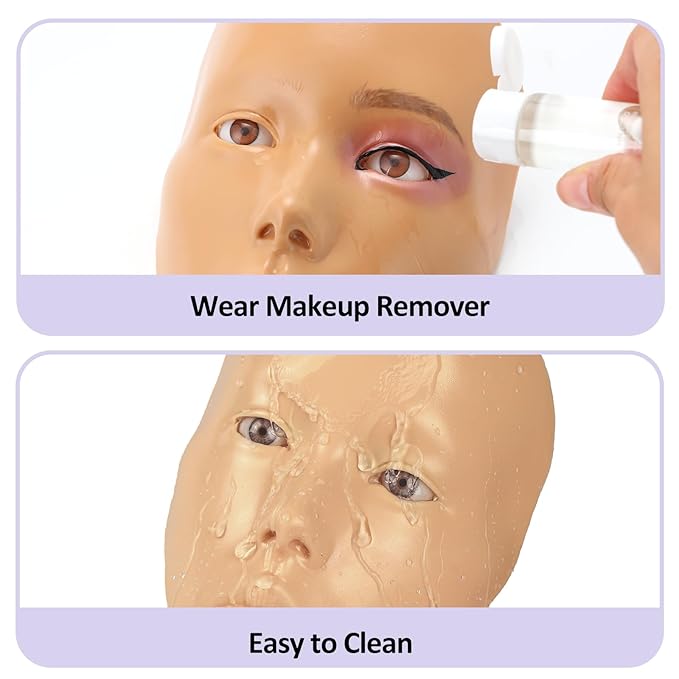Makeup Practice Face, 2024 Upgrade 5D
