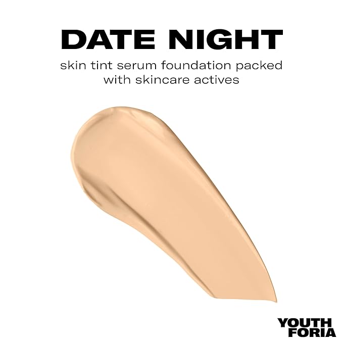 Youthforia Date Night Skin Tint Serum Foundation, Light-Medium Warm Undertones