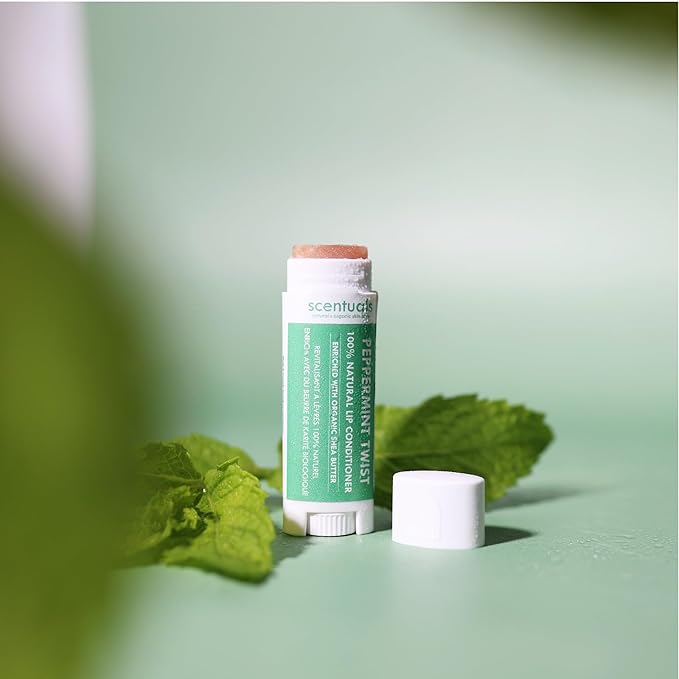 Lip Balm Peppermint Set of 3, Natural