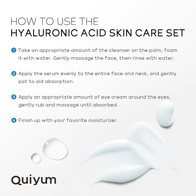 Hyaluronic Acid Skin Care Set, Hydration
