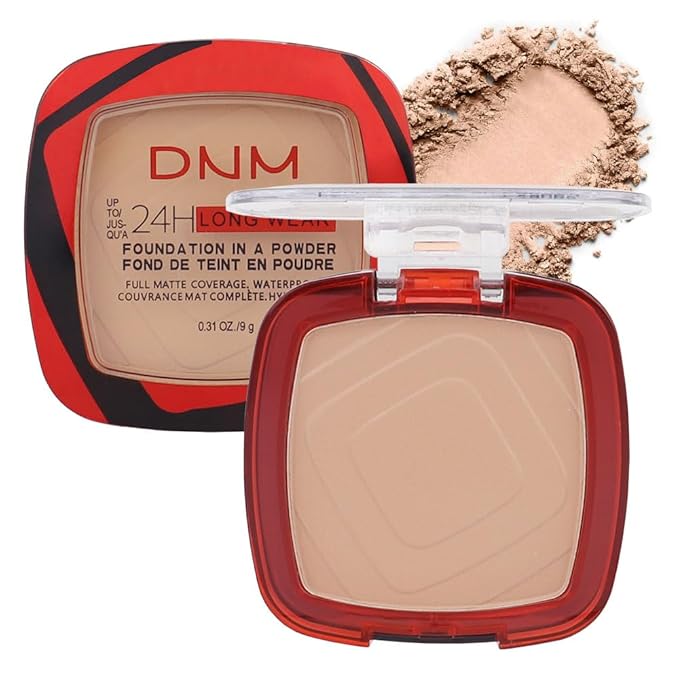 Kaely Oil Free Powder Foundation Waterproof,Face Pressed Powder Natural Finish,07