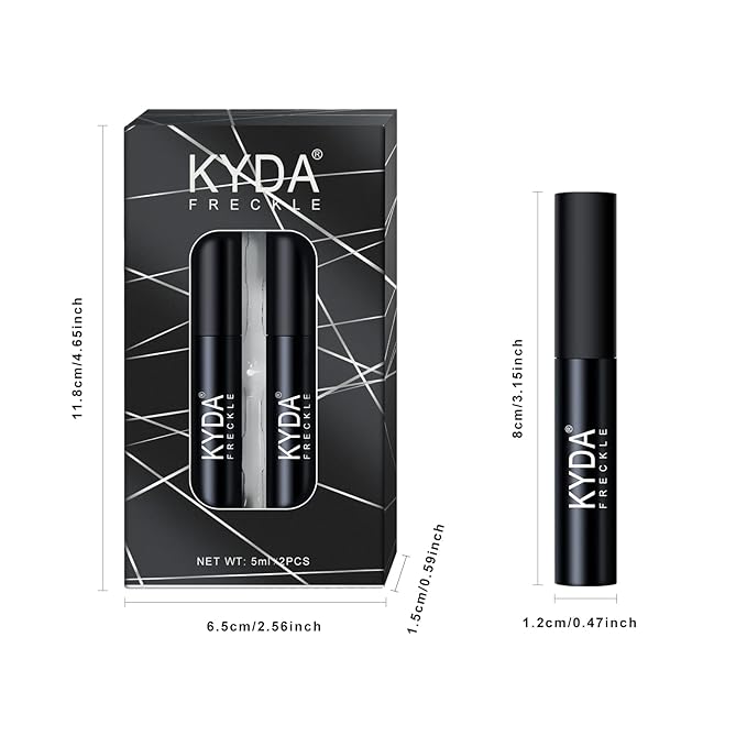 KYDA 2 Colors Liquid Freckle, Natural Freckle Makeup Brown&Dark Brown