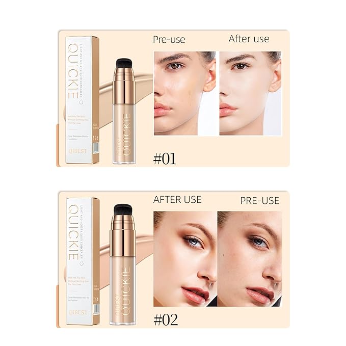 Stay Matte Liquid Foundation Concealer, Silky, Mist, Moisturizing, Types (#01)