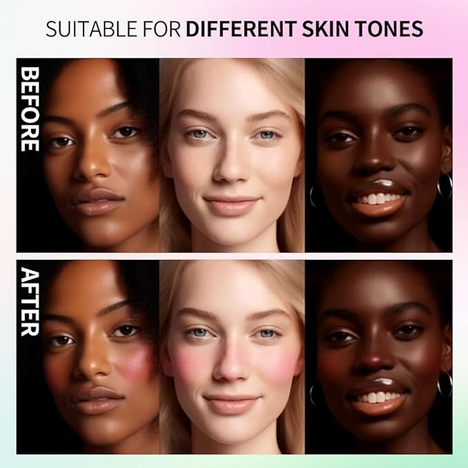 Green Color Changing Blush Oil, Liquid Blush Oil (#2 Pink)