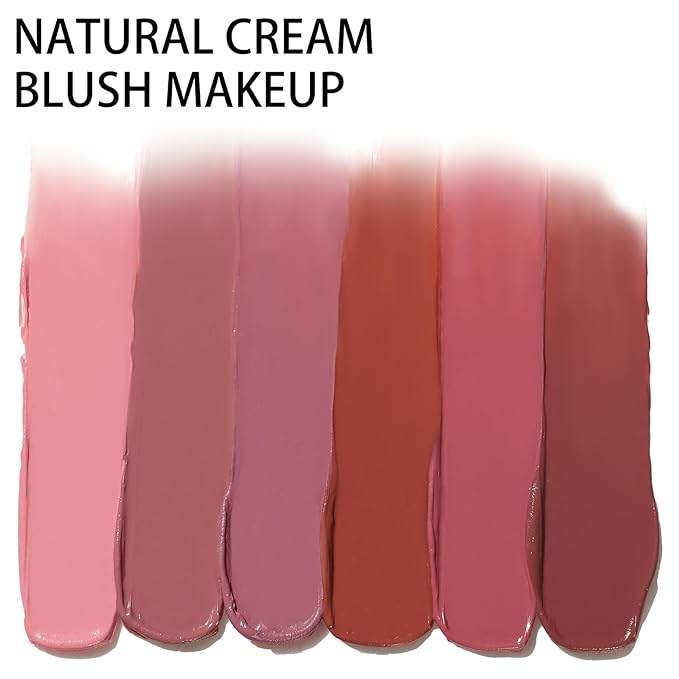 2Pcs Cream Blush Makeup Stick,Monochromatic Multi-Stick Face Blush