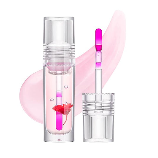 Flower Lip Oil, Hydrating Lip Glow lines