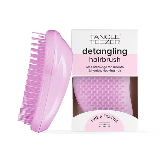 Tangle Teezer Original Detangler Brush, Dry & Wet Hair Brush for Color-Treated, Fine & Fragile Hair Types, Pink Dawn