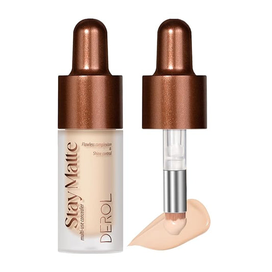 Foundation Makeup,Soft Beige Full Coverage Foundation Makeup(Built-in brush)Vegan Face Makeup(03#)