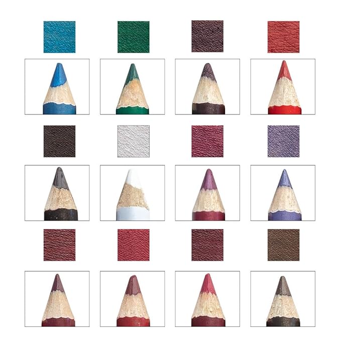 12 Pcs Double Head Rich Vibrant Colors Lip Liner Pencils Eye Liner Sticks Set with Sharpener for Daily Makeup,Easy to Apply & Remove,Waterproof (A)