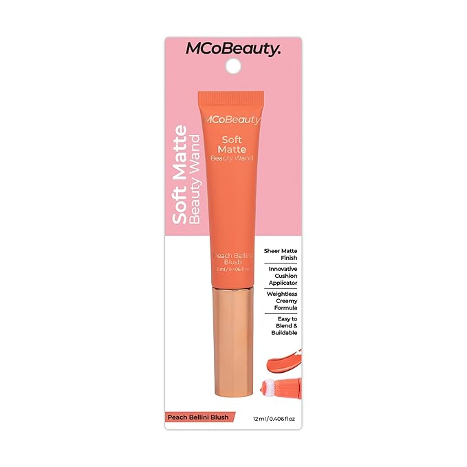 MCoBeauty Soft Matte Beauty Wand, Peach Bellini Blush,