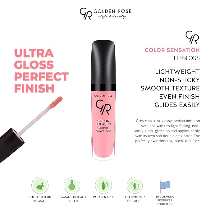 Golden Rose Cosmetics Lipgloss Color Sensation Light & Non-Sticky Gloss (NO:109)