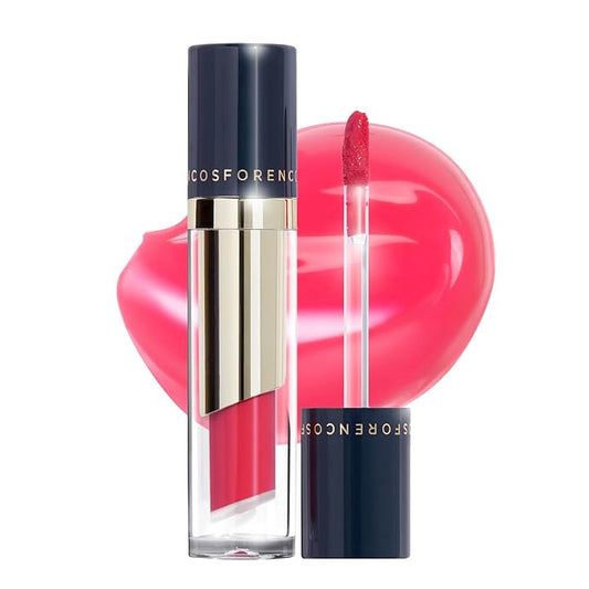 FORENCOS Tattoo Glass Lip Gloss Tint, Korean Glossy Tint/Stain, High Pigmentation, Glasting Shine, Long Lasting, Moisturizing, Lightweight, Non-Sticky Formula (06 FRANC)