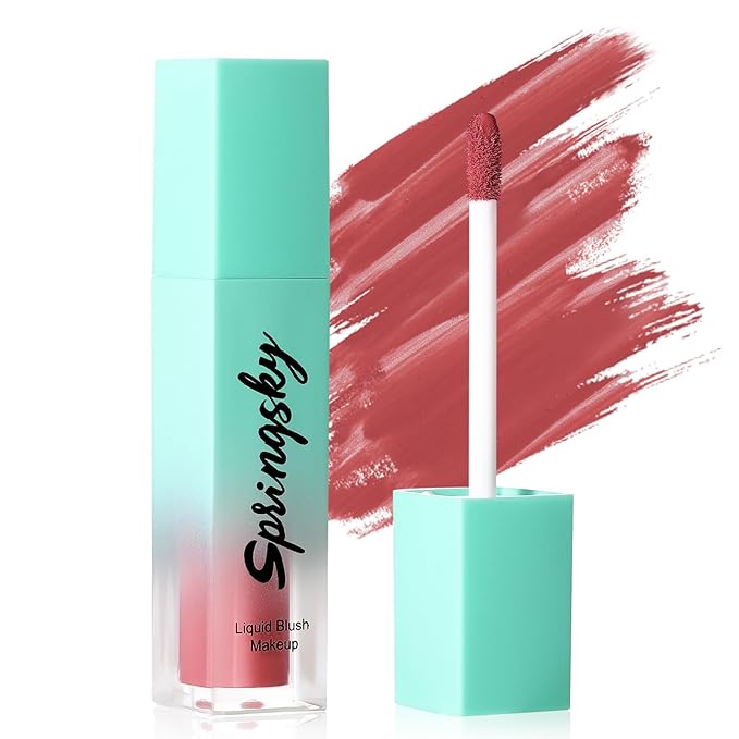 Liquid Blush, Soft Moisturizing Matte Blush, Blendable Face Dry Rose