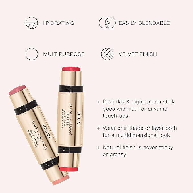 Jouer Blush & Bloom Cheek + Lip Duo Formula, Uplift