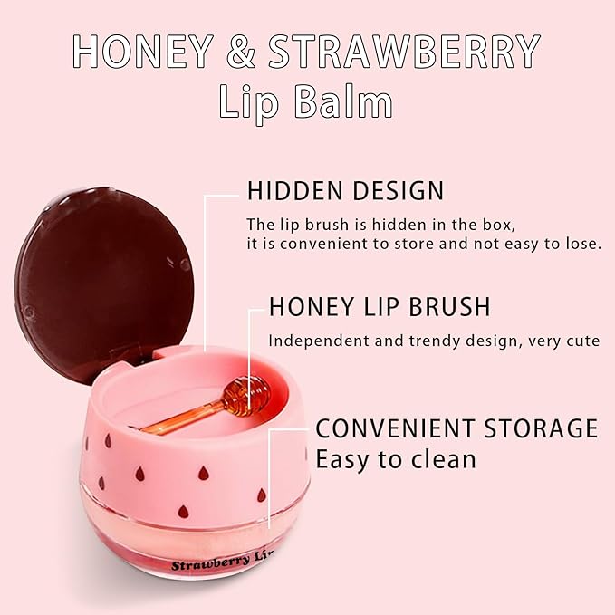 2 PCS Bee Lip Balm Honey Wrinkle