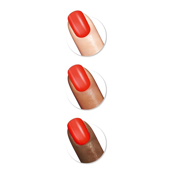 Sally Hansen Miracle Gel™, Summer Camp Campfire Song, Long Lasting, Gel-Like Formula, No UV Lamp Needed, Red Nail Polish