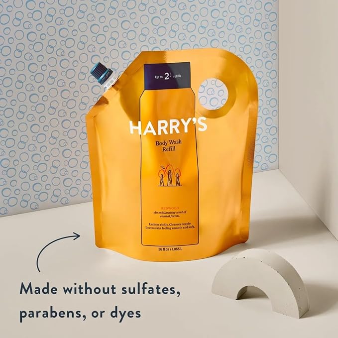 Harry's Men's Body Wash Refill, Redwood Scent, 36 Fl Oz