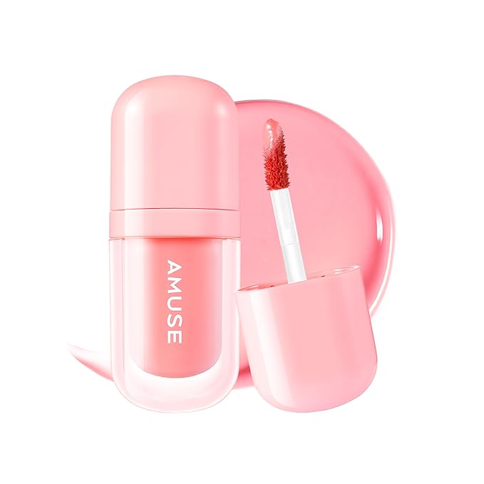 Amuse SEOUL BEBE TINT - 01 BOKSOONGA LOVE | 24-hour Long-lasting Lip Stain, Plumping, Hydrating, Moisturizing, No Peel Off, Lip Care, Treatment, Non Sticky, Korean Lip Tint for Dry Lips