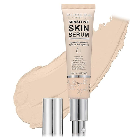 Phoera Foundation Makeup,Flawless Soft Matte Full Coverage with Porcelain, 1PC)